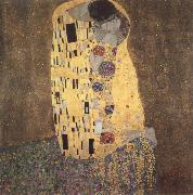 Gustav Klimt the kiss painting
